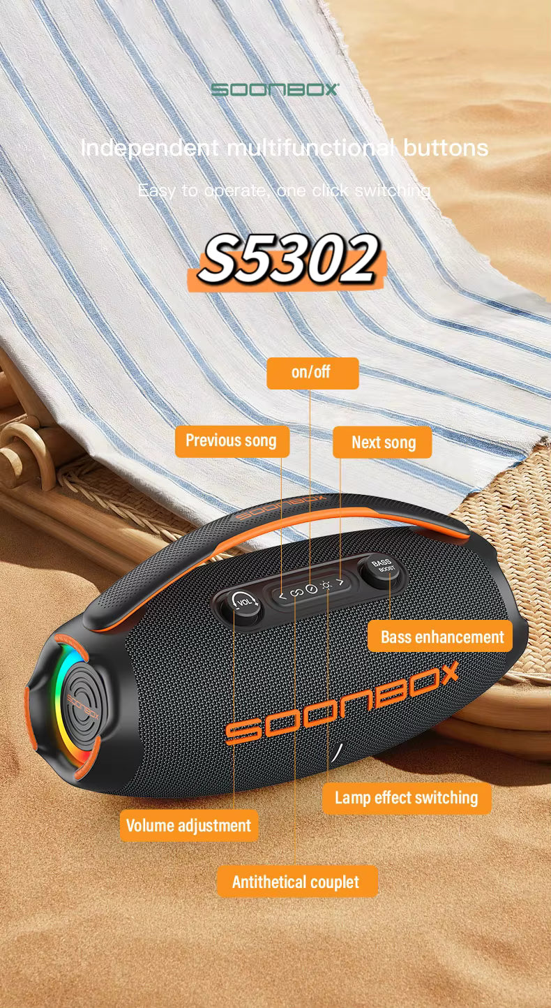 Soonbox S5302 RGB Wireless Outdoor Speaker Soonbox S5302 RGB Wireless Outdoor Speaker